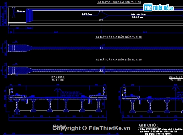 bản dầm,dầm lớn,cad dầm